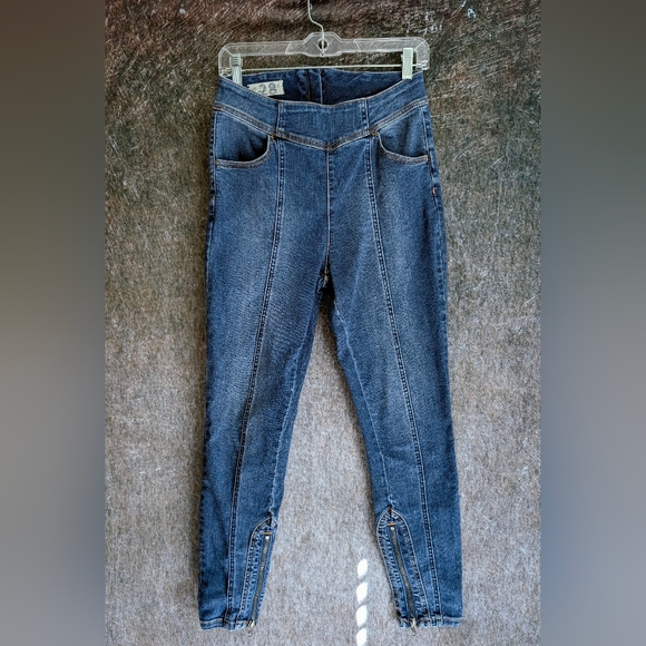 Free People CRVY Mercury Skinny Harper Blue Jeans size 28 - Picture 2 of 5